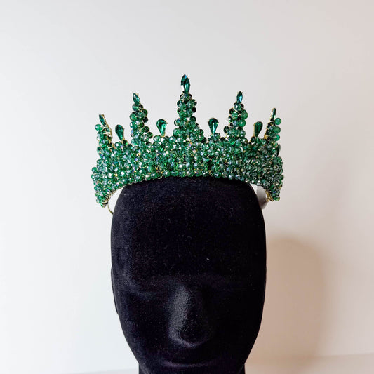 Emerald Luxe Quinceañera Crown
