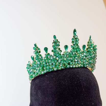Emerald Luxe Quinceañera Crown
