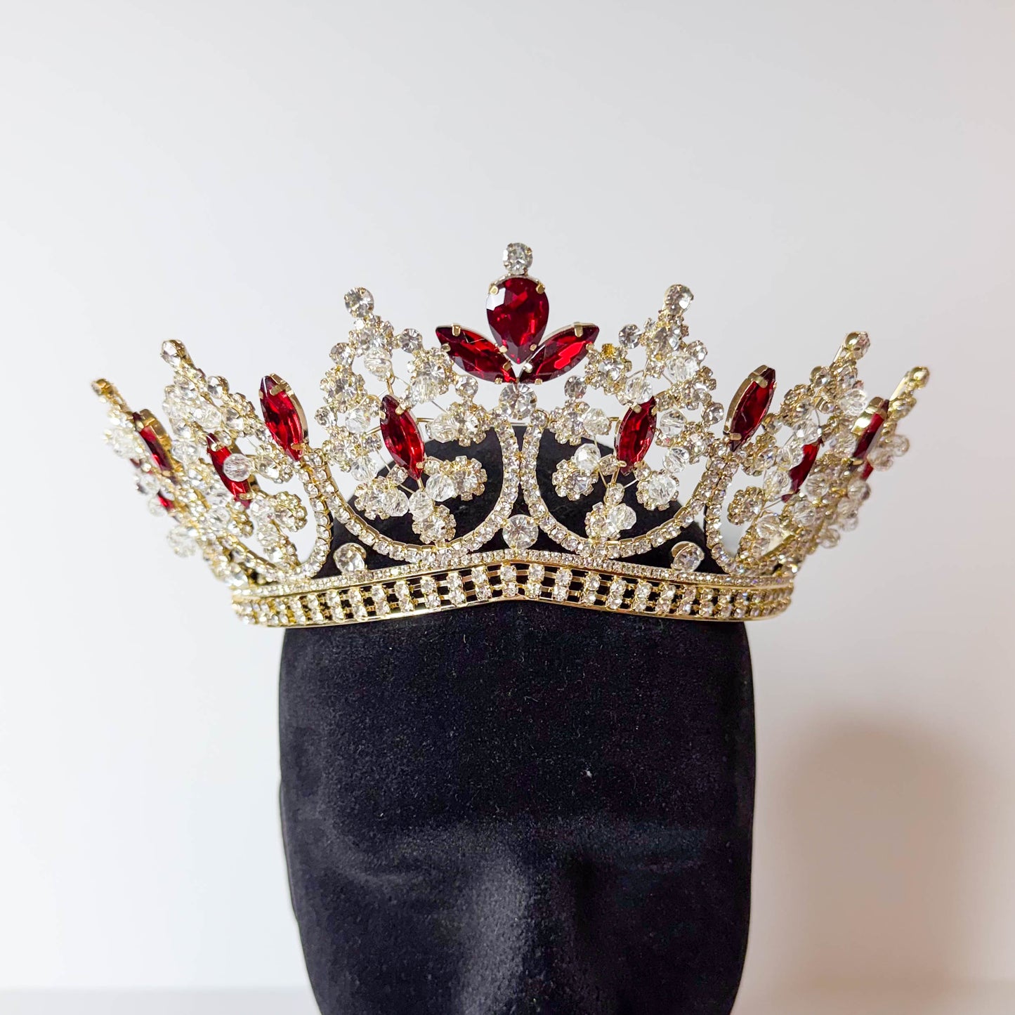 Ruby Elegance Quinceañera Crown