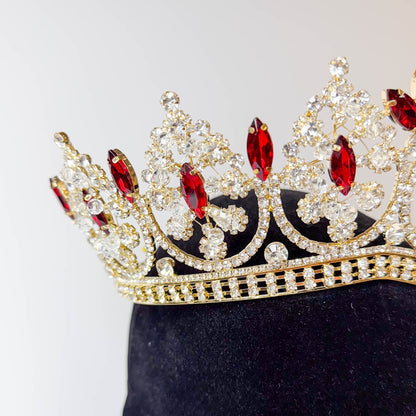 Ruby Elegance Quinceañera Crown
