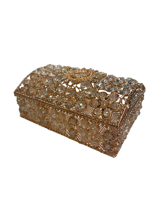 Caja de Lujo para Arras Matrimoniales Oro Rosa - Mis Quince Primaveras