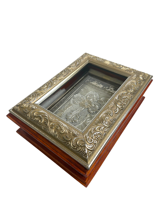 Biblia de Boda "Nuestra Boda" con Estuche de Madera Elegante