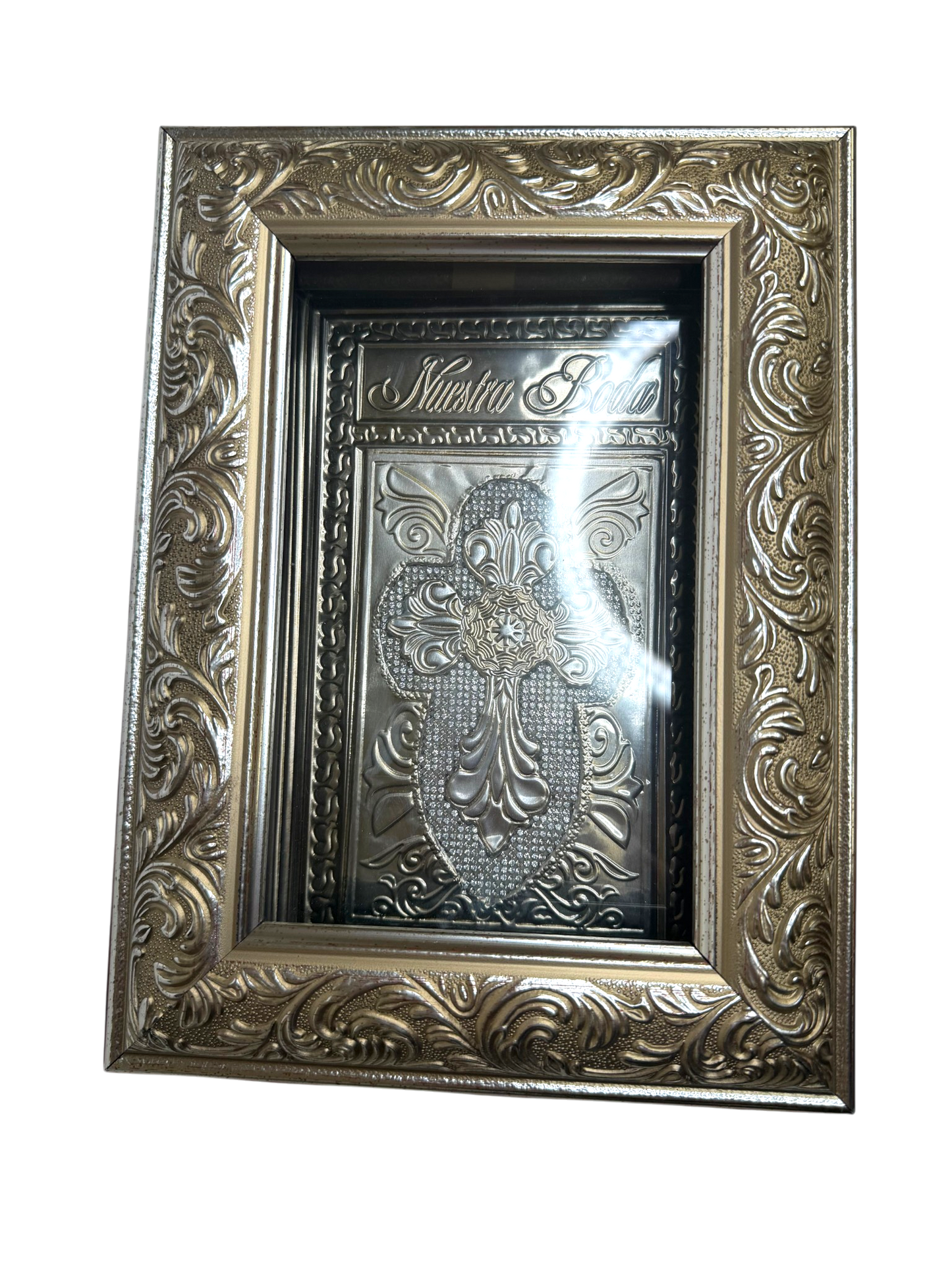 Biblia de Boda "Nuestra Boda" con Estuche de Madera Elegante