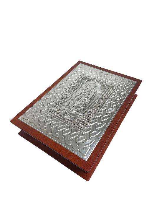 Biblia de Boda Virgen de Guadalupe en Estuche de Madera
