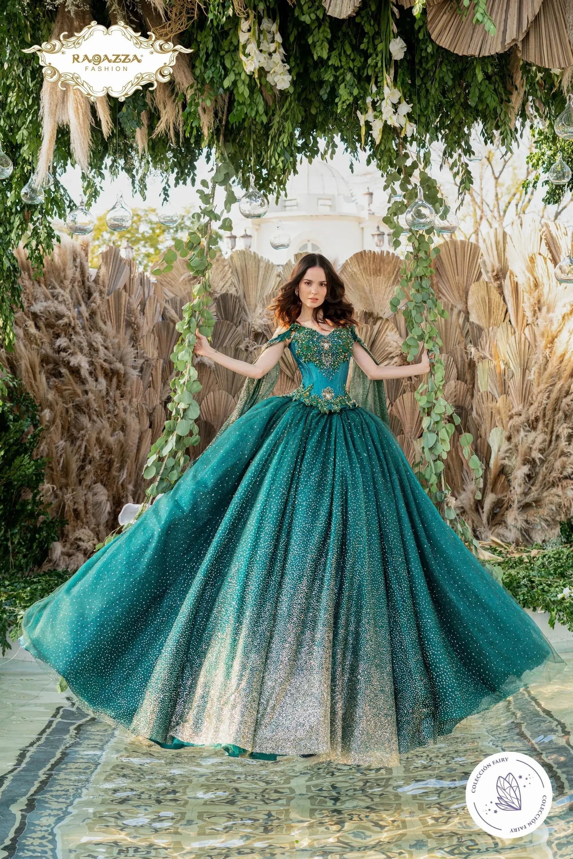 CAPE SLEEVE QUINCEANERA DRESS BY RAGAZZA D84-584 | Mis Quince Primaveras CAPE SLEEVE QUINCEANERA DRESS BY RAGAZZA D84-584 | Mis Quince Primaveras