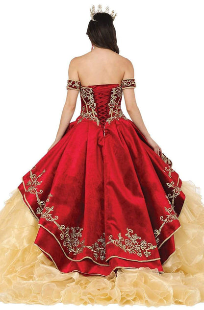 Dancing Queen 1529 - Embroidered Sweetheart Ruffled Ballgown - Mis Quince PrimaverasDancing Queen