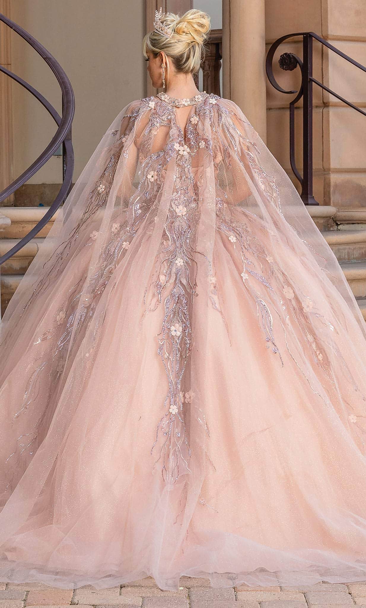 Dancing Queen 1677 - Illusion Halter Quinceanera Ballgown | Mis Quince Primaveras Dancing Queen 1677 - Illusion Halter Quinceanera Ballgown | Mis Quince Primaveras